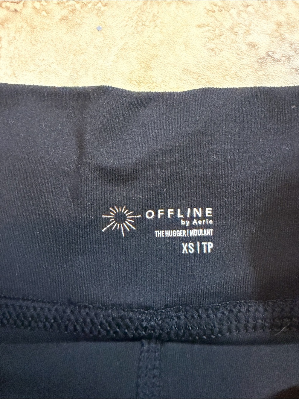 Aerie Black Lightweight Athletic running Drawstring Shorts - Picture 2 of 4